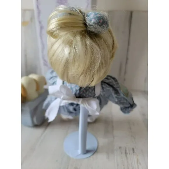 Hamilton Enesco Precious Moments God loveth a cheerful Giver doll puppy girl